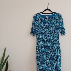 Anne Klein Size 8 Stretch. Print Dress